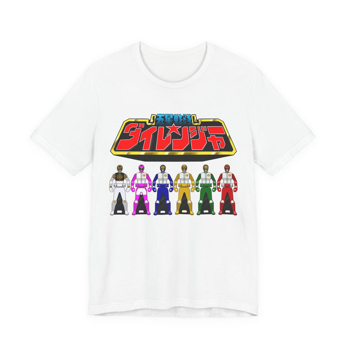 Dairanger keys Tee Super Sentai T Shirt Custom Graphic Art Cosplay Shirts Rangers Retro Vintage 90s