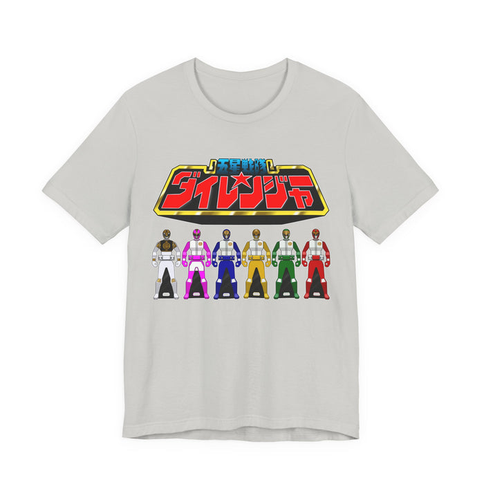 Dairanger keys Tee Super Sentai T Shirt Custom Graphic Art Cosplay Shirts Rangers Retro Vintage 90s