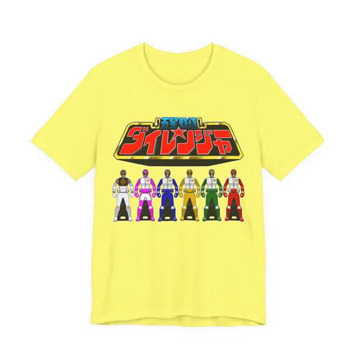 Dairanger keys Tee Super Sentai T Shirt Custom Graphic Art Cosplay Shirts Rangers Retro Vintage 90s