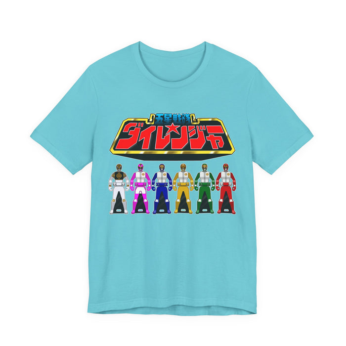Dairanger keys Tee Super Sentai T Shirt Custom Graphic Art Cosplay Shirts Rangers Retro Vintage 90s