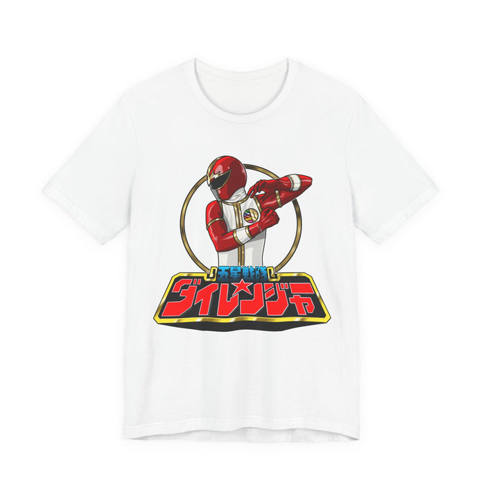 Dairanger Red Tee Super Sentai T Shirt Custom Graphic Art Cosplay Shirts Rangers Retro Vintage 90s