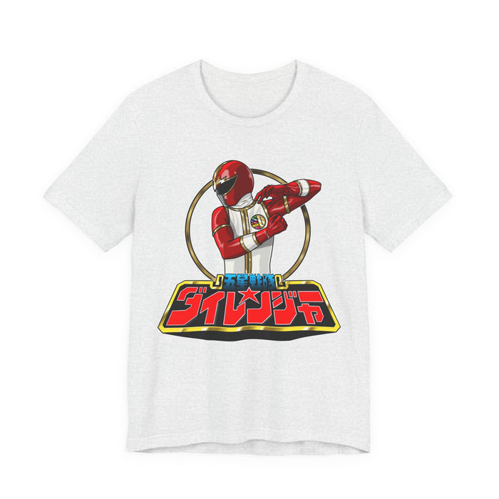 Dairanger Red Tee Super Sentai T Shirt Custom Graphic Art Cosplay Shirts Rangers Retro Vintage 90s