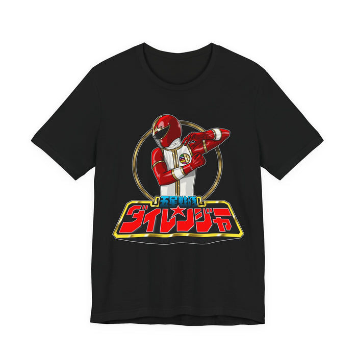 Dairanger Red Tee Super Sentai T Shirt Custom Graphic Art Cosplay Shirts Rangers Retro Vintage 90s