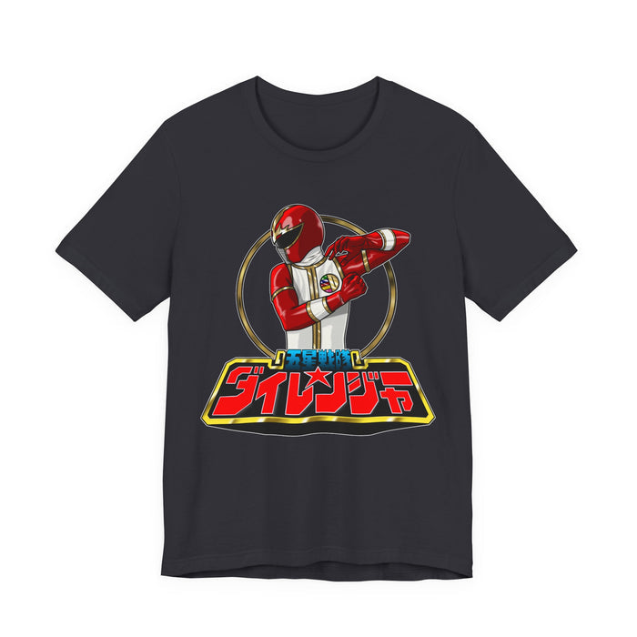 Dairanger Red Tee Super Sentai T Shirt Custom Graphic Art Cosplay Shirts Rangers Retro Vintage 90s