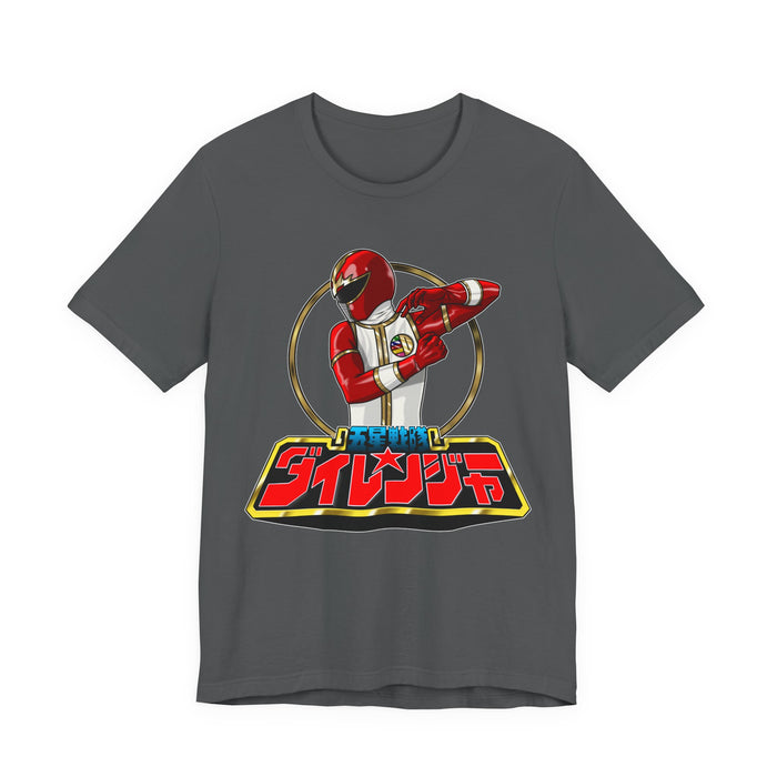 Dairanger Red Tee Super Sentai T Shirt Custom Graphic Art Cosplay Shirts Rangers Retro Vintage 90s