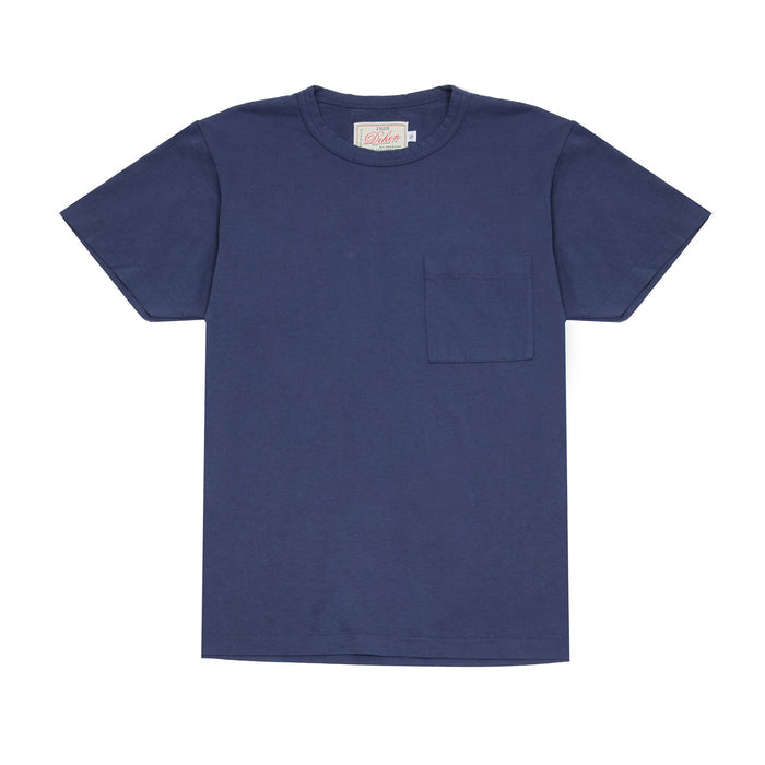 Dehen Heavy Duty Single Pocket T-Shirt in Navy