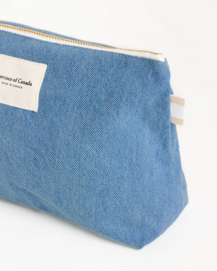 Made in Canada 100% Cotton Denim Pouch Bag Organizer - Province of Canada