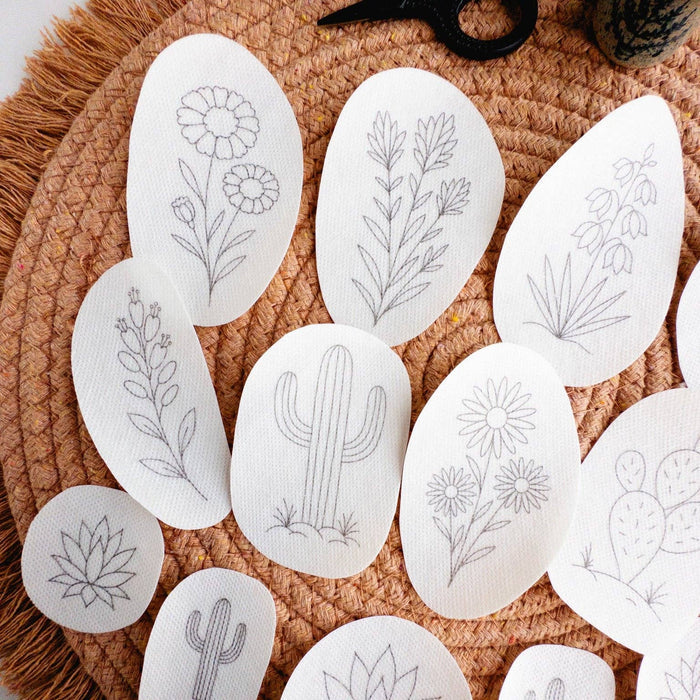 Desert Botanicals Embroidery Stick and Stitch Patterns