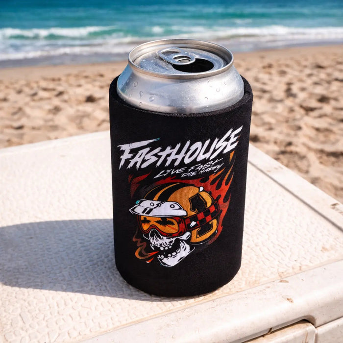 Fasthouse Destroyer can koozie in black, alternate product view