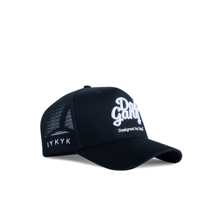 Dad Gang black and white trucker hat, additional product image
