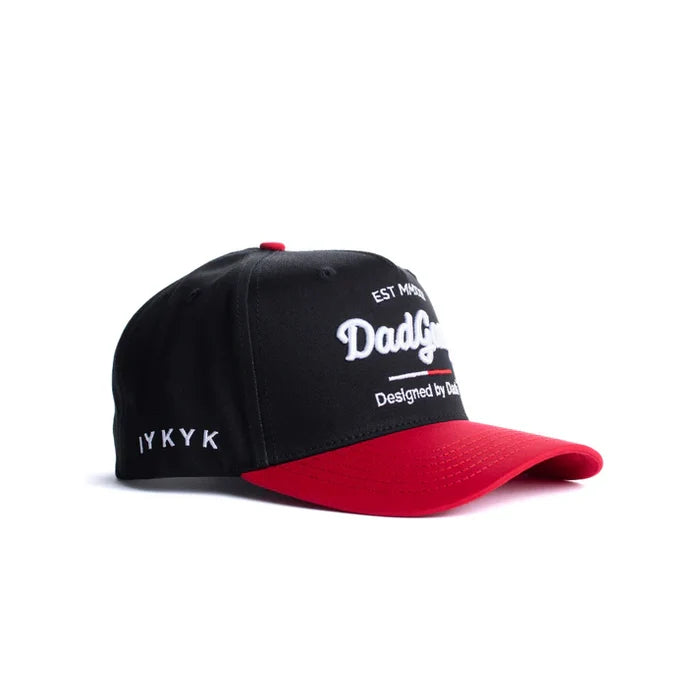 Dad Gang Horsepower hat in black with red and white, additional product image