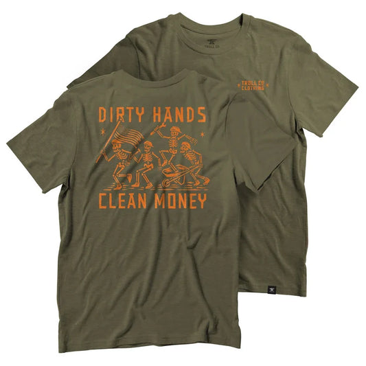 Troll Co. DHCM Flagship Parade short-sleeve graphic t-shirt in military green, available in big and tall sizes