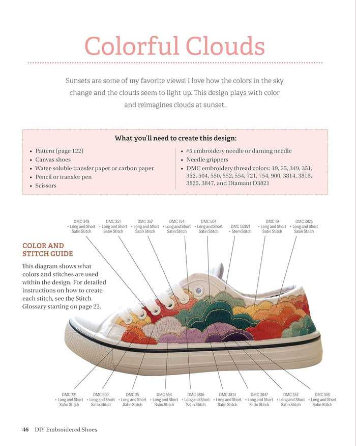 DIY Embroidered Shoes