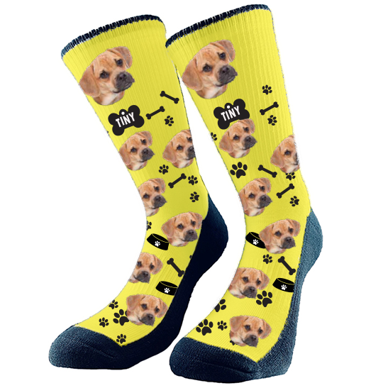 Get custom socks with your very own fur babies face on them! They make the perfect gift Excellent for any holiday, birthday, or anniversary! Every pair is made to order in Alberta, Canada.   Valentine's Day, Mother's Day, Birthday's and Anniversaries really make these custom socks the perfect gift.