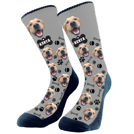 Get custom socks with your very own fur babies face on them! They make the perfect gift Excellent for any holiday, birthday, or anniversary! Every pair is made to order in Alberta, Canada.