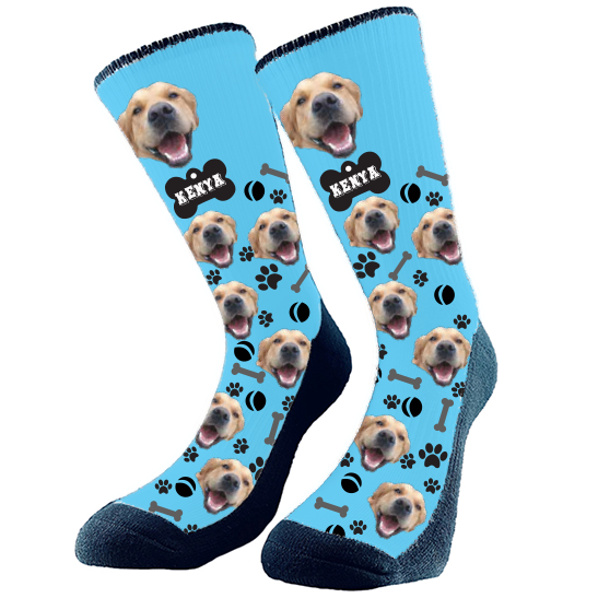 Get custom socks with your very own fur babies face on them! They make the perfect gift Excellent for any holiday, birthday, or anniversary! Every pair is made to order in Alberta, Canada.