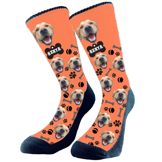 Get custom socks with your very own fur babies face on them! They make the perfect gift Excellent for any holiday, birthday, or anniversary! Every pair is made to order in Alberta, Canada.