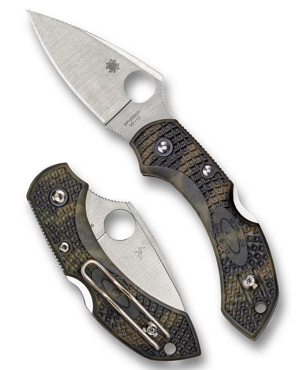 Spyderco Dragonfly 2 Zome folding knife in green, additional product view