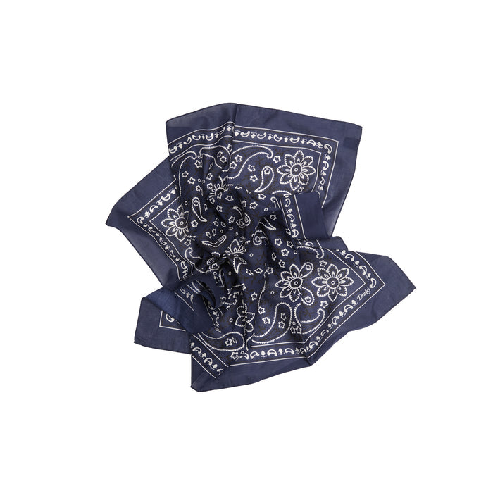 Drake's Paisley Bandana in Navy