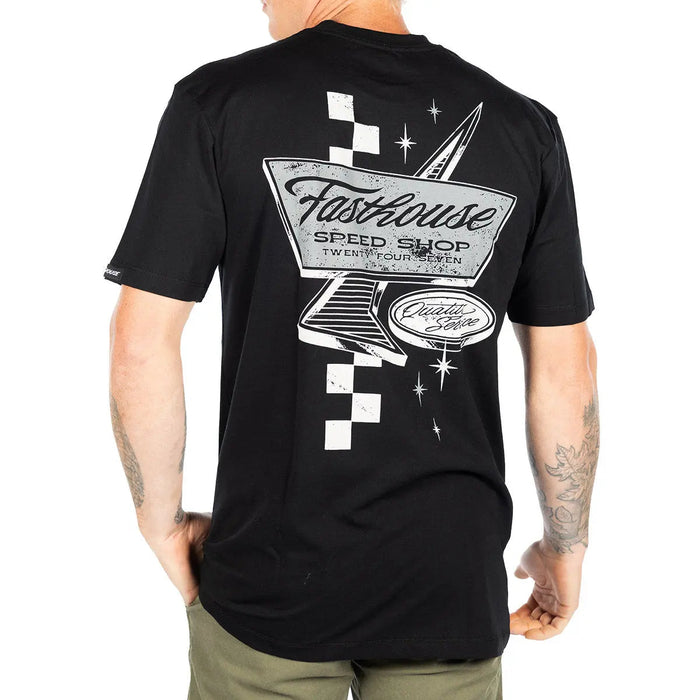 Fasthouse Drive In graphic t-shirt in black, additional product view