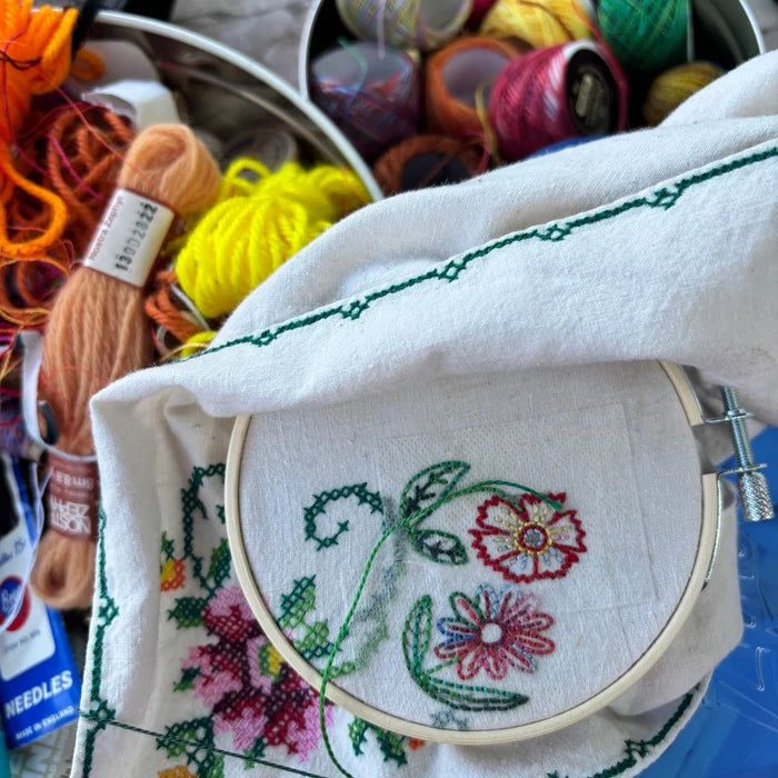 Dropcloth Stick and Stitch