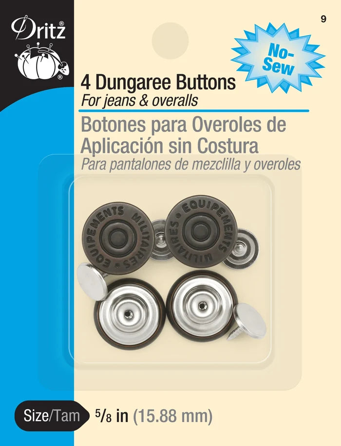Dungaree Buttons 5/8"