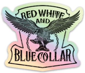 3 inch holographic Eagles Nest sticker