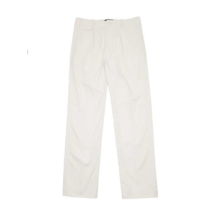 East Harbour Surplus Axel Cotton Gaberdine Pants in Off White