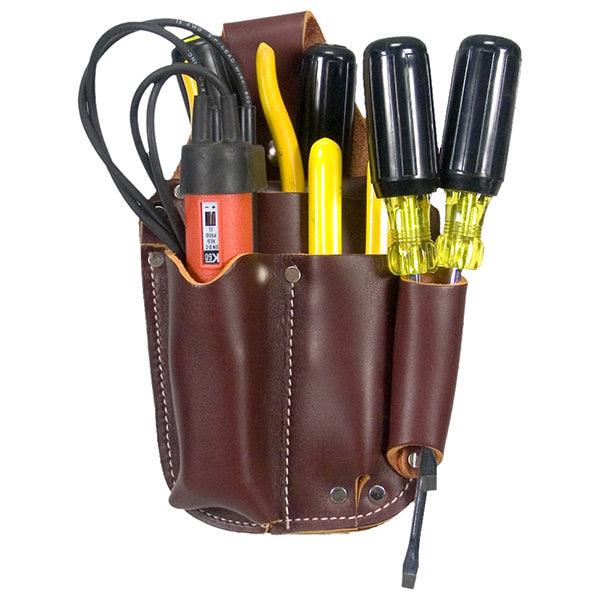 Occidental Leather electrician's pocket caddy in tan leather