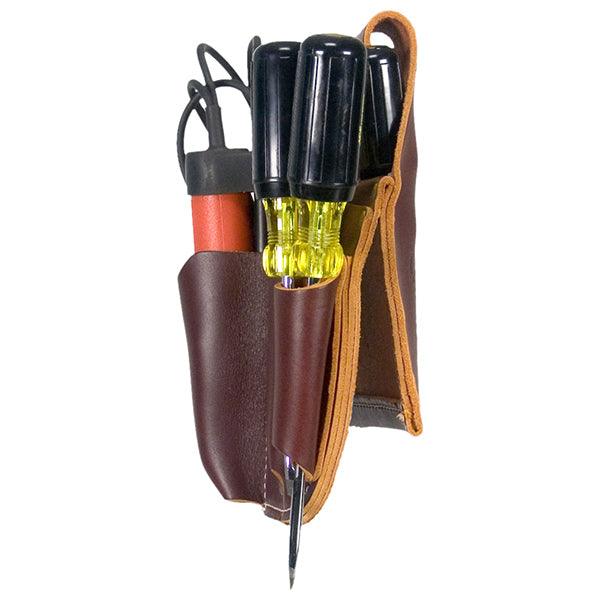 Occidental Leather electrician's pocket caddy, right front view