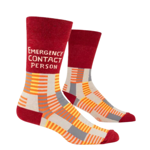 Fun pattern with writing Emergency Contact Person