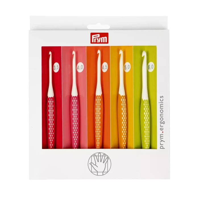Ergonomic 5 Piece Crochet Hook Set