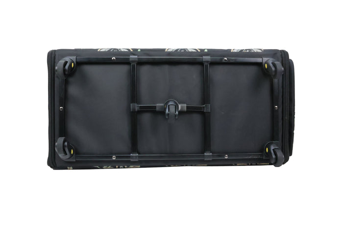 Everything Mary Jumbo 5 Wheel Collapsible Rolling Sewing Machine Storage Case, Floral