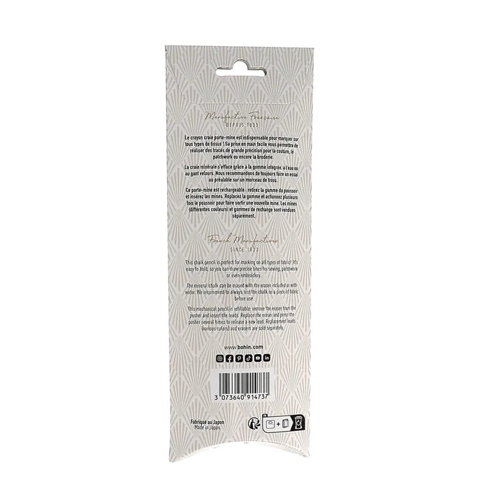 Extra Fine Mechanical Chalk Pencil .9mm White