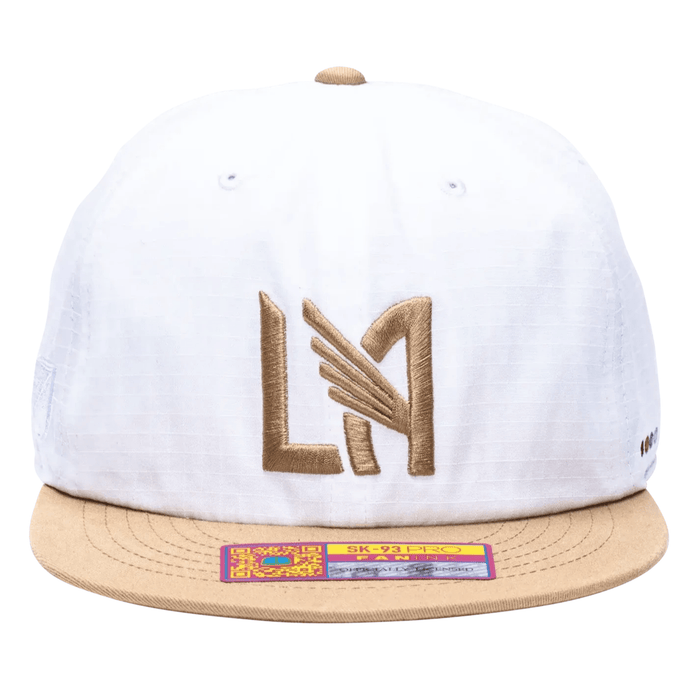 Fan Ink LAFCSwingman Wax Snapback Hat (White/Gold) | SoccerWearhouse