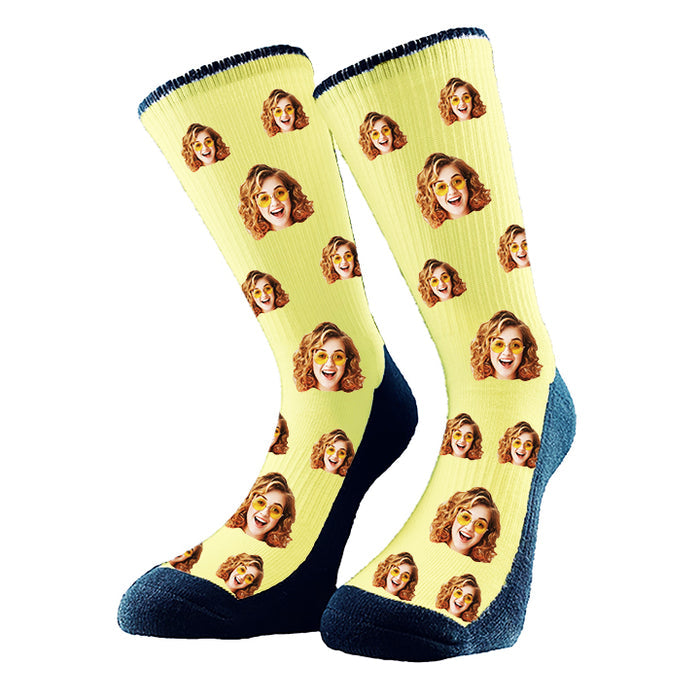 Custom Socks with Face All over Pattern. Gift Idea or Keep for Yourself. Pet socks, dog socks, cat socks, birthday socks, Christmas Gifts, Valentine`s Day