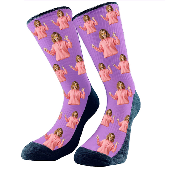 Custom Socks with Face All over Pattern. Gift Idea or Keep for Yourself. Pet socks, dog socks, cat socks, birthday socks, Christmas Gifts, Valentine`s Day