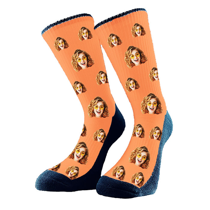 Custom Socks with Face All over Pattern. Gift Idea or Keep for Yourself. Pet socks, dog socks, cat socks, birthday socks, Christmas Gifts, Valentine`s Day