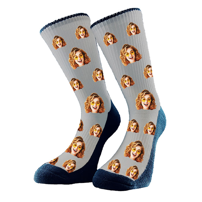 Custom Socks with Face All over Pattern. Gift Idea or Keep for Yourself. Pet socks, dog socks, cat socks, birthday socks, Christmas Gifts, Valentine`s Day