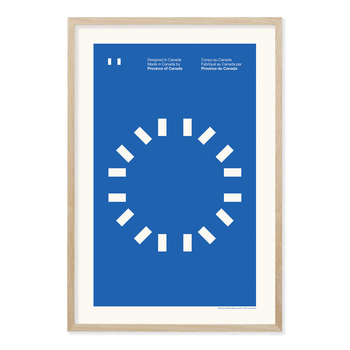 Made in Canada Flag Circle Print - Province of Canada