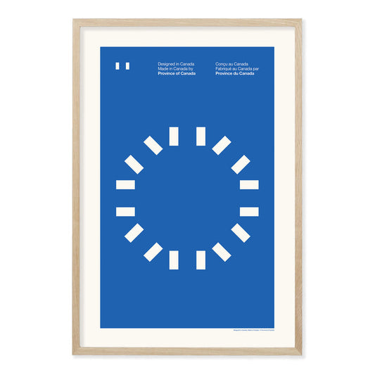Made in Canada Flag Circle Print - Province of Canada