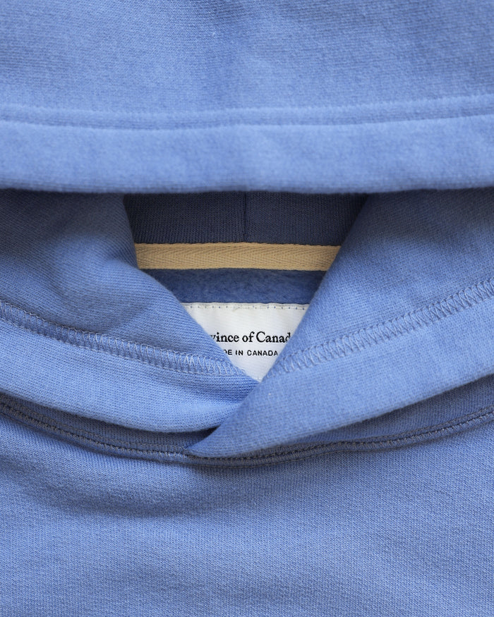 Made in Canada Flag Fleece Hoodie Periwinkle - Unisex - Province of Canada