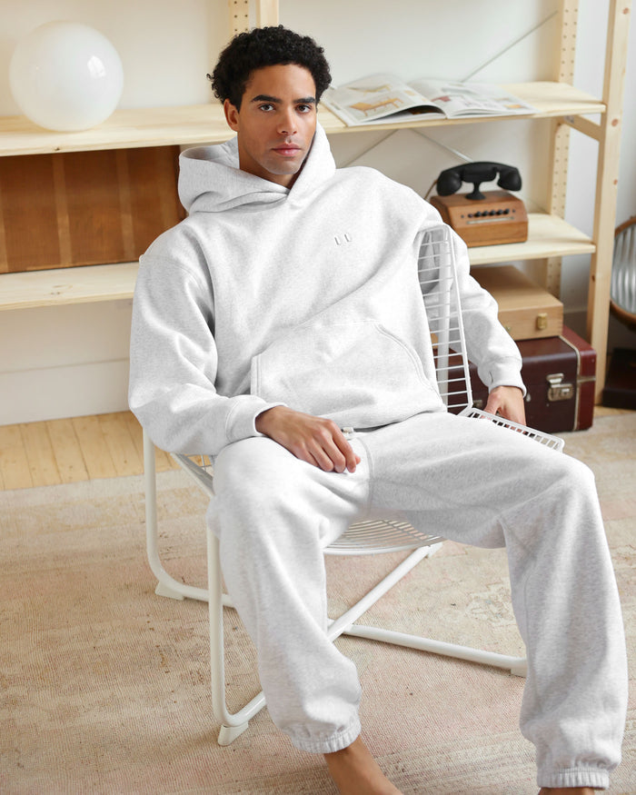 Made in Canada Flag Fleece Sweatpant Cloud - Unisex - Province of Canada