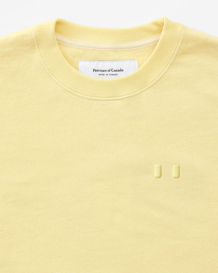 Made in Canada Flag Fleece Sweatshirt Butter - Unisex - Province of Canada