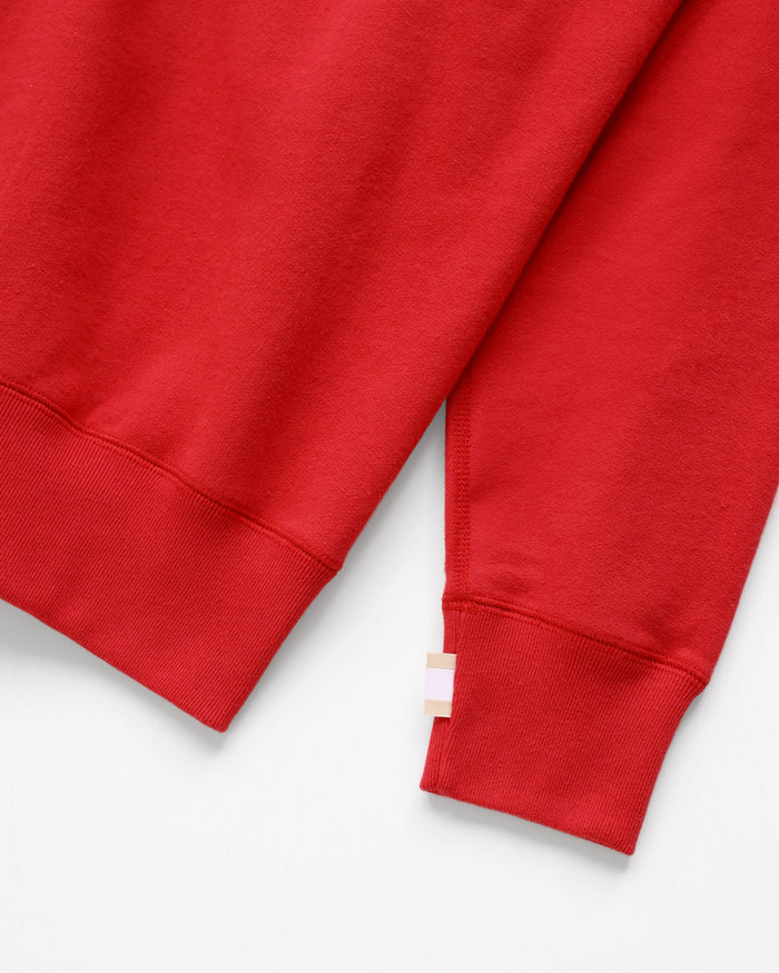 Flag Fleece Sweatshirt Red - Unisex