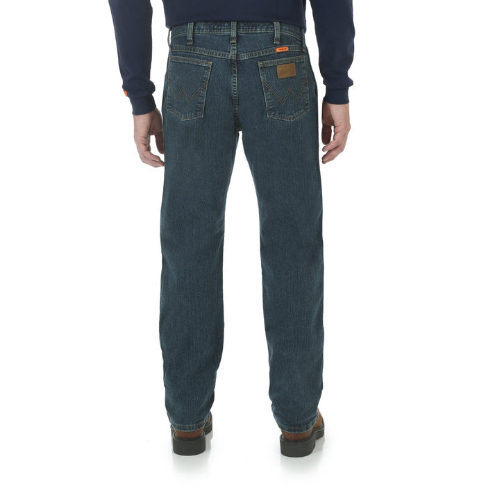 Wrangler FR comfort fit flame resistant jean, alternate view of the back pockets