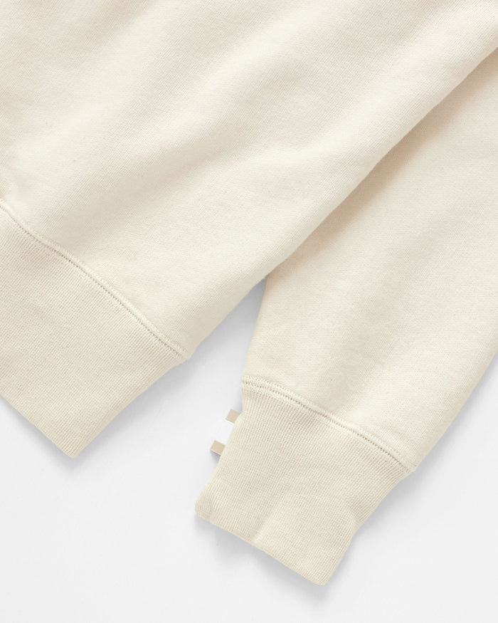 Made in Canada 100% Organic Cotton Football Helvetica Sweatshirt Natural - Unisex - Province of Canada