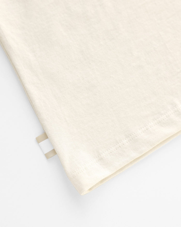 Made in Canada 100% Organic Cotton Football Helvetica Tee Natural - Unisex - Province of Canada