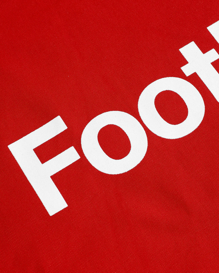 Made in Canada 100% Cotton Football Helvetica Tote Bag Red - Province of Canada