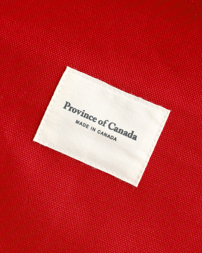 Made in Canada 100% Cotton Football Helvetica Tote Bag Red - Province of Canada